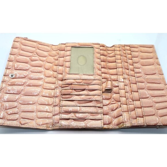 Guess Beige & Pink Monogram Wallet With Rhinestone Coquette Y2K Glam Girly - Picture 5 of 6